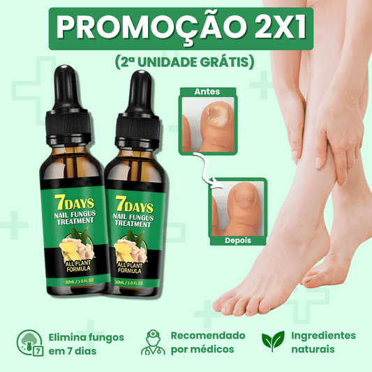 TRATAMENTO ANTI-FUNGOS 100% NATURAL 7 DIAS (2x1)